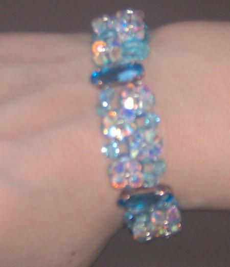 bracelet navette bleu